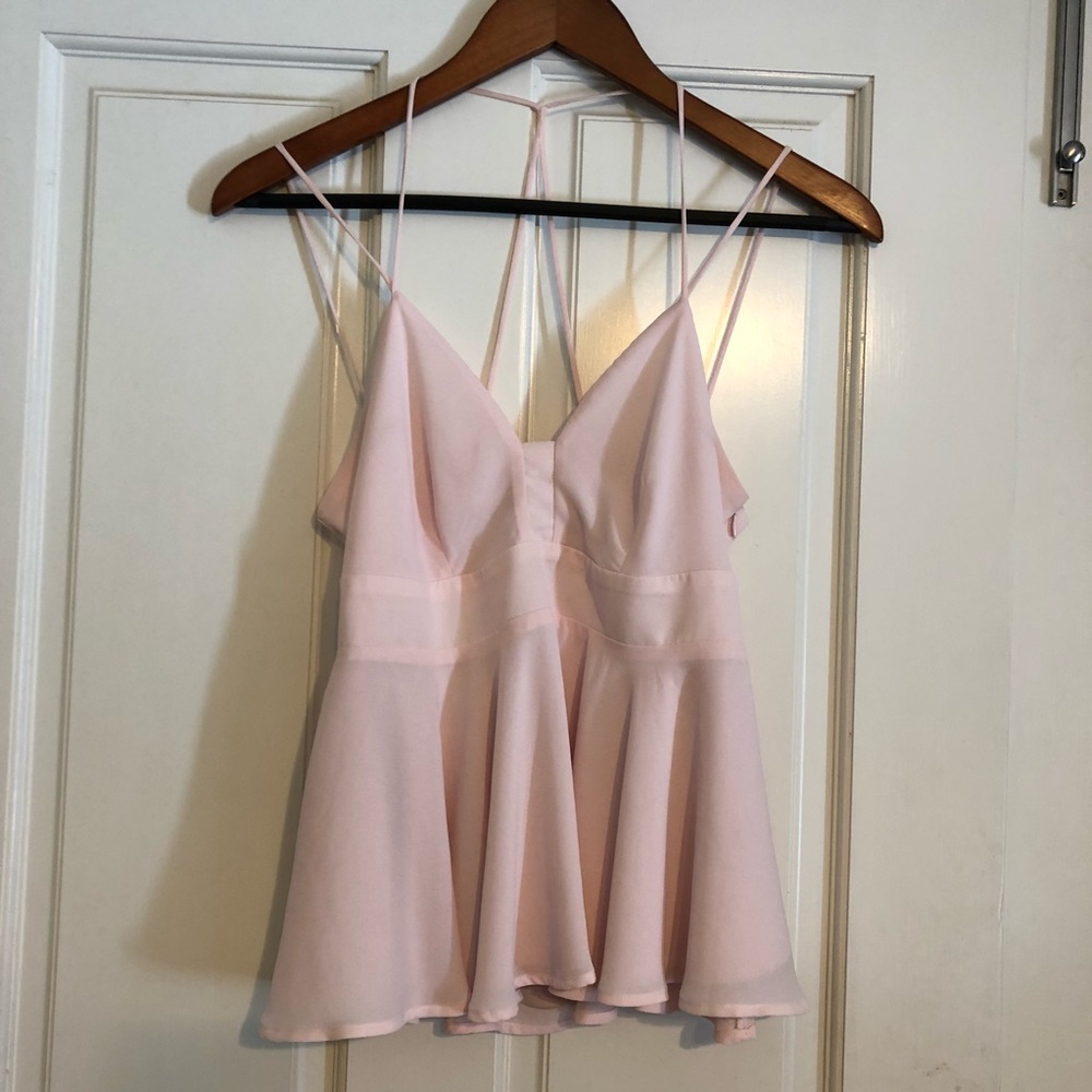 Express Strappy Pink Top